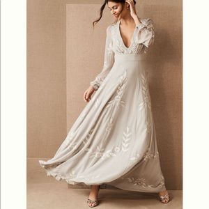 BHLDN BELIZE DRESS COLOR FOG